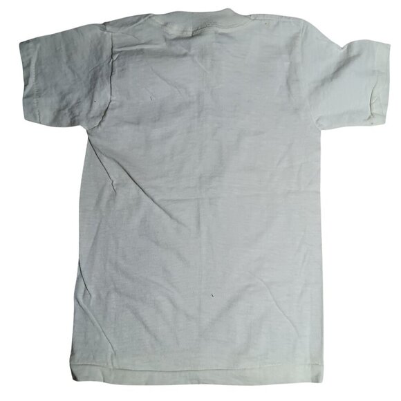 Vintage 1970's NOS Fruit Of The Loom Small 2-4 White T-Shirt Single Stitch - Picture 4 of 7